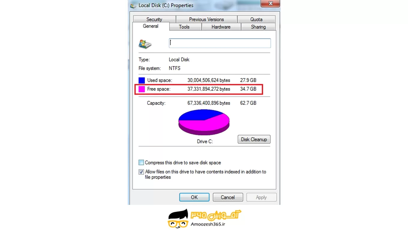 Check Hard Drive Free Space 7 Check Hard Drive Free Space 7