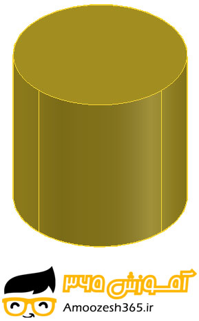 Cylinder در اتوکد سه بعدی
