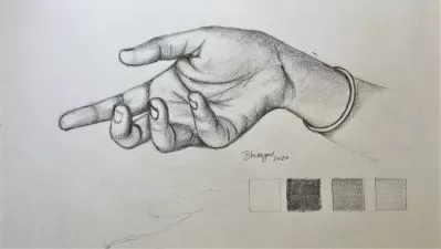 چگونه یک نقاشی واقعی با مداد دست انسان بکشیم