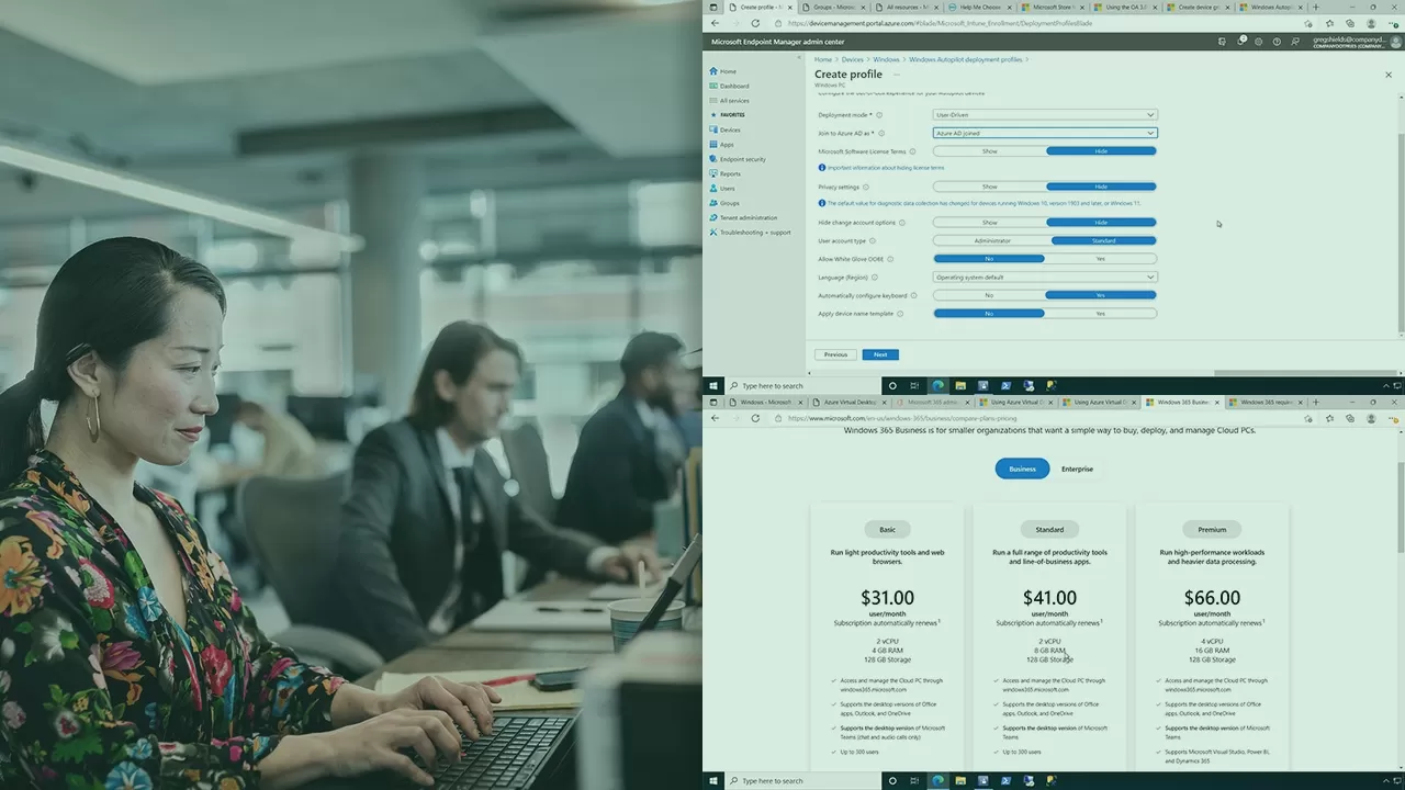 Microsoft Endpoint Manager Windows Autopilot، Windows 365 و Azure Virtual Desktop