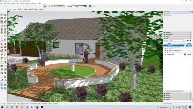 SketchUp Pro برای طراحی باغ