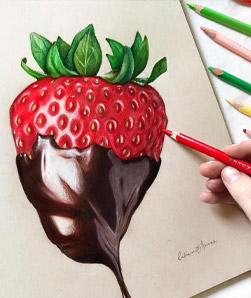 نقاشی با مداد رنگی